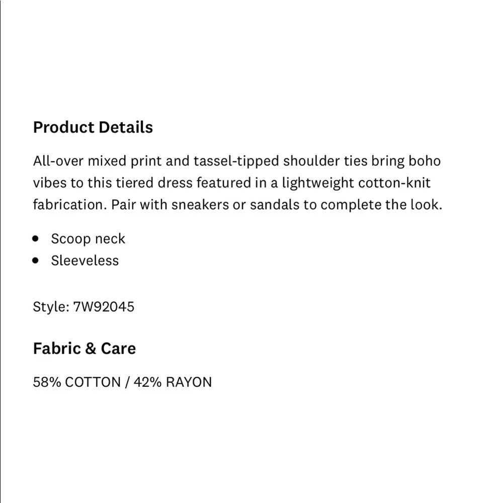 Lucky brand Mixed print tie sleeve tiered dress - Picture 5 of 13